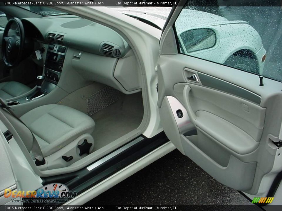 2006 Mercedes-Benz C 230 Sport Alabaster White / Ash Photo #11