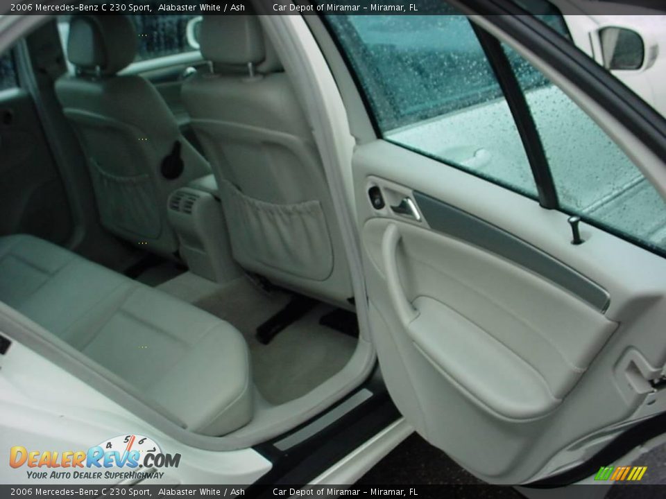 2006 Mercedes-Benz C 230 Sport Alabaster White / Ash Photo #13