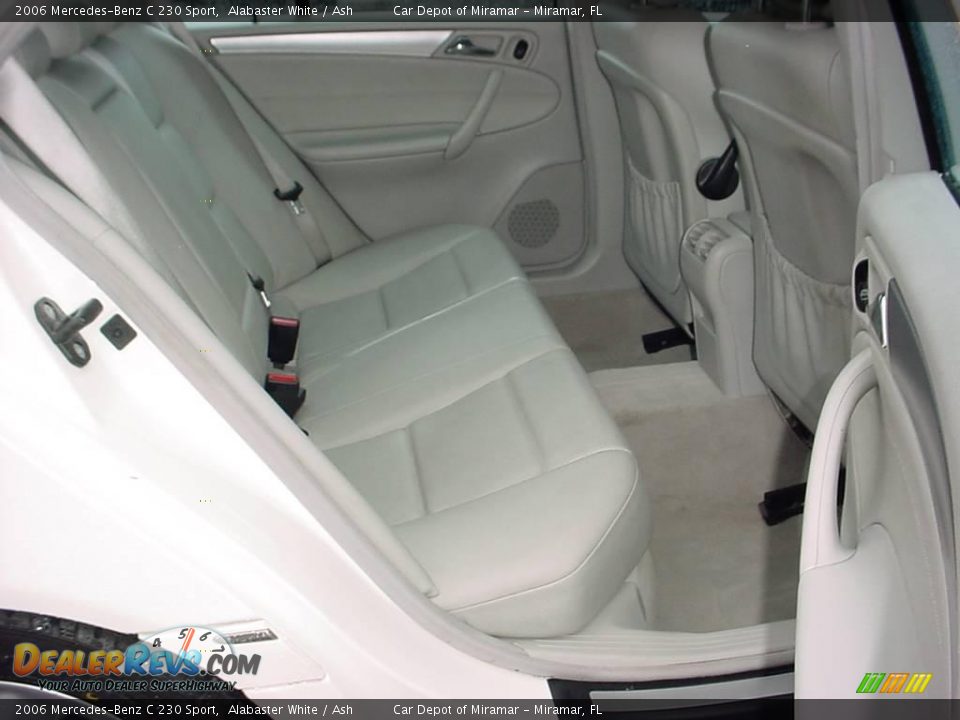 2006 Mercedes-Benz C 230 Sport Alabaster White / Ash Photo #14