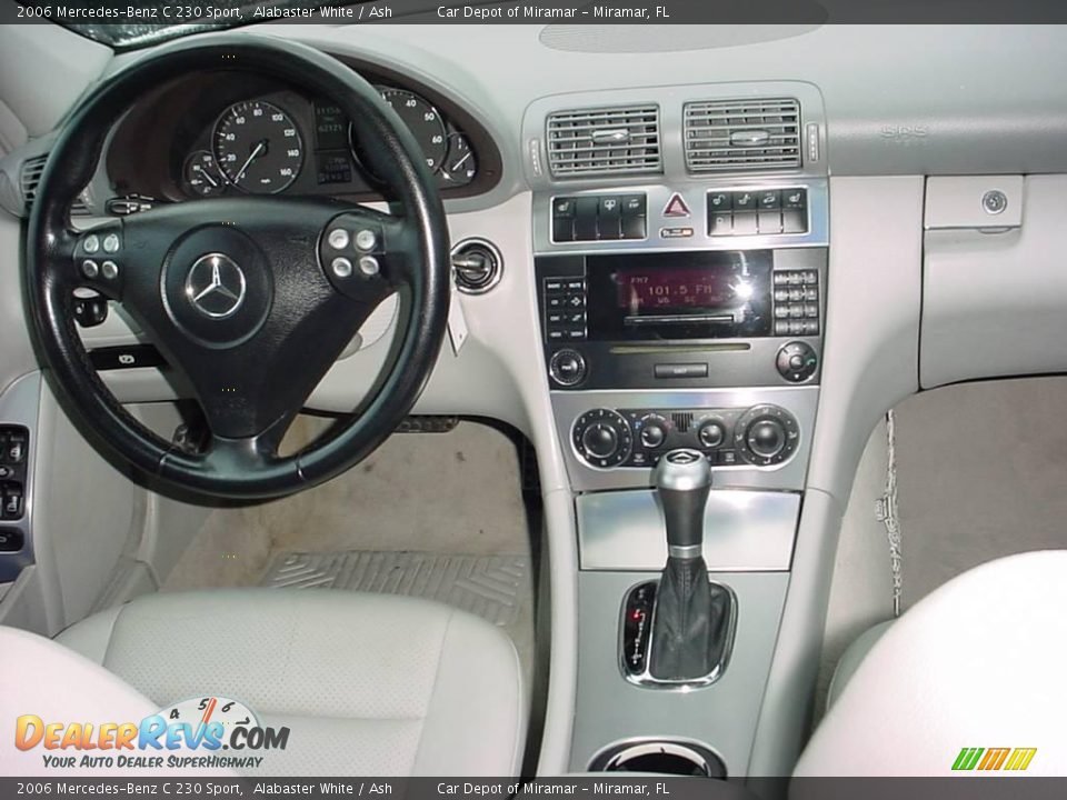2006 Mercedes-Benz C 230 Sport Alabaster White / Ash Photo #16