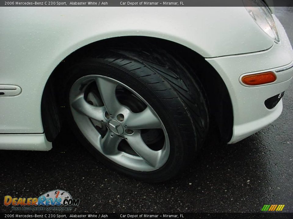 2006 Mercedes-Benz C 230 Sport Alabaster White / Ash Photo #17