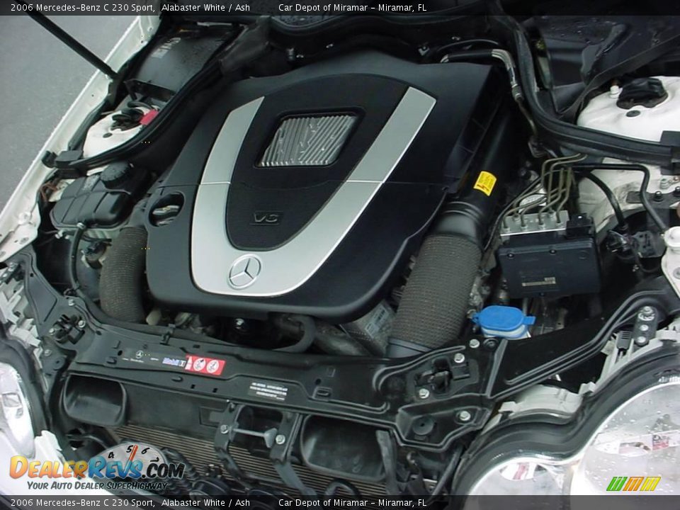 2006 Mercedes-Benz C 230 Sport Alabaster White / Ash Photo #18