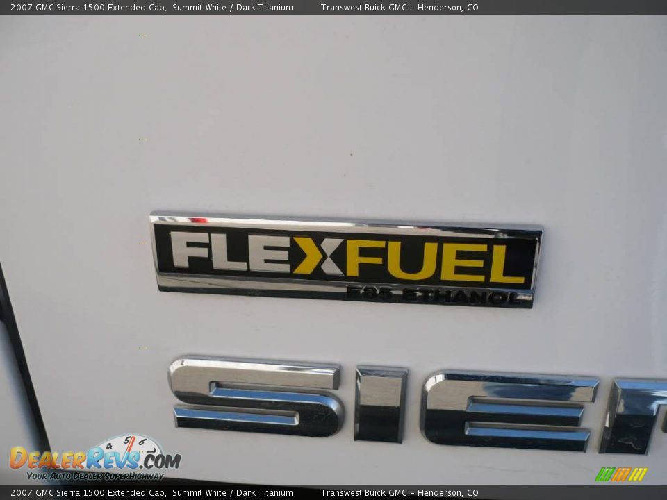 2007 GMC Sierra 1500 Extended Cab Summit White / Dark Titanium Photo #8