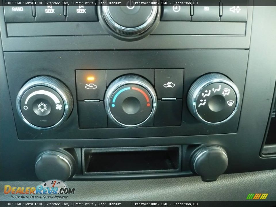 2007 GMC Sierra 1500 Extended Cab Summit White / Dark Titanium Photo #10