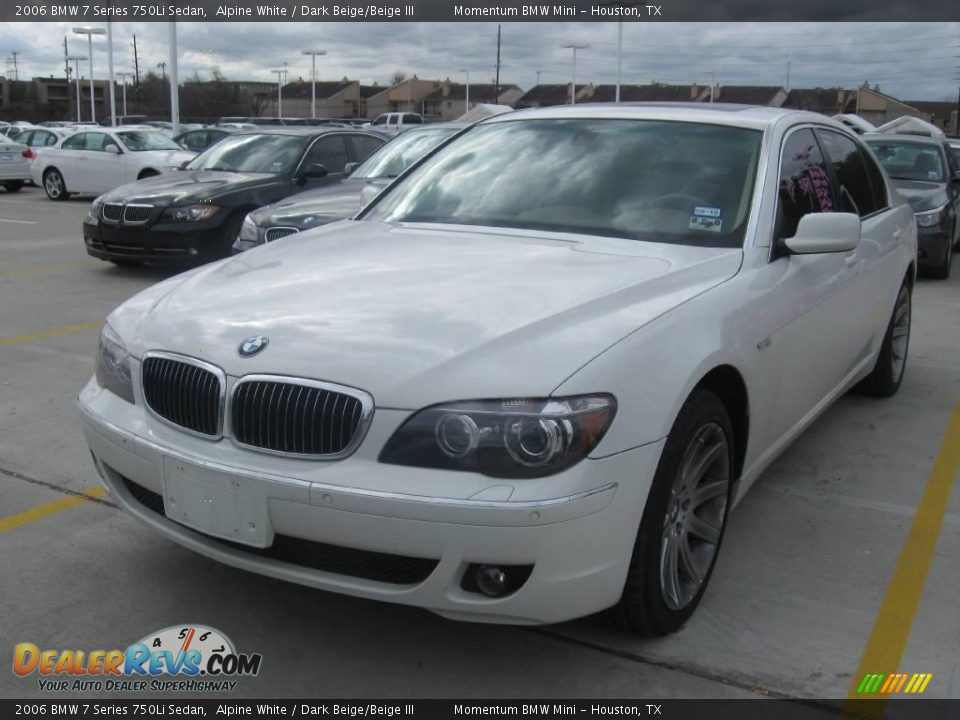 2006 BMW 7 Series 750Li Sedan Alpine White / Dark Beige/Beige III Photo #1