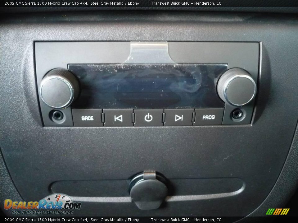 2009 GMC Sierra 1500 Hybrid Crew Cab 4x4 Steel Gray Metallic / Ebony Photo #9