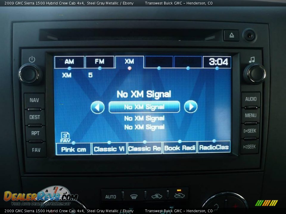 2009 GMC Sierra 1500 Hybrid Crew Cab 4x4 Steel Gray Metallic / Ebony Photo #10