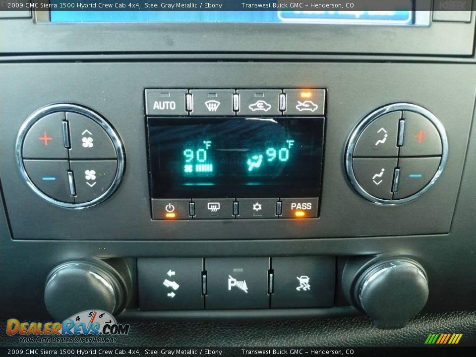 2009 GMC Sierra 1500 Hybrid Crew Cab 4x4 Steel Gray Metallic / Ebony Photo #12