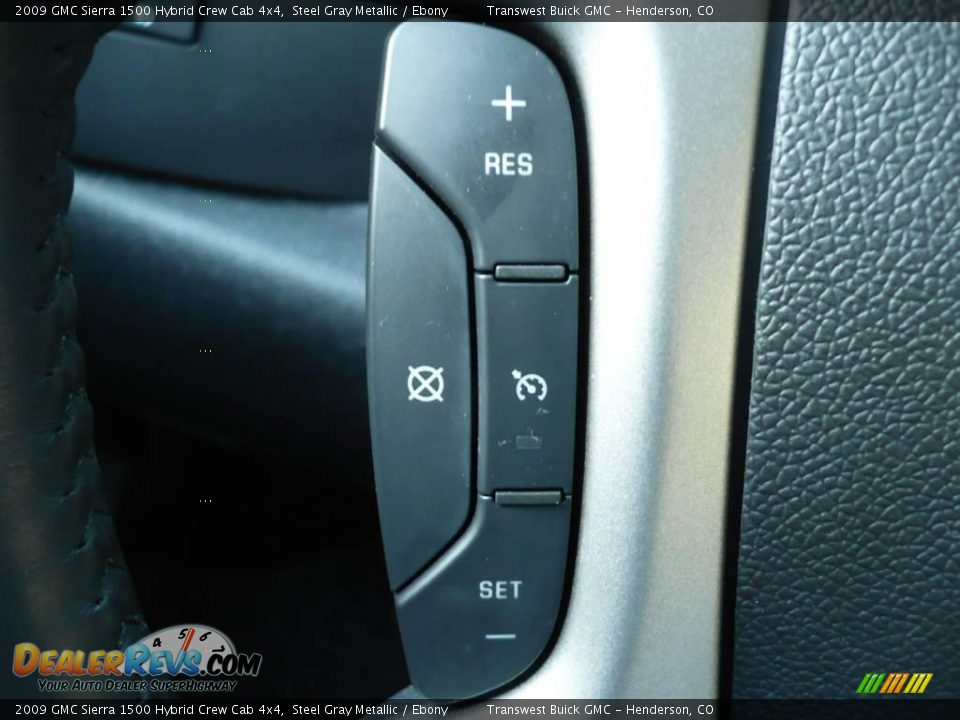 2009 GMC Sierra 1500 Hybrid Crew Cab 4x4 Steel Gray Metallic / Ebony Photo #15