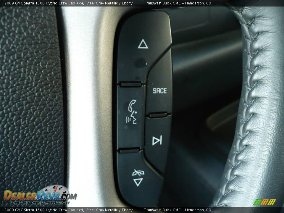 2009 GMC Sierra 1500 Hybrid Crew Cab 4x4 Steel Gray Metallic / Ebony Photo #16