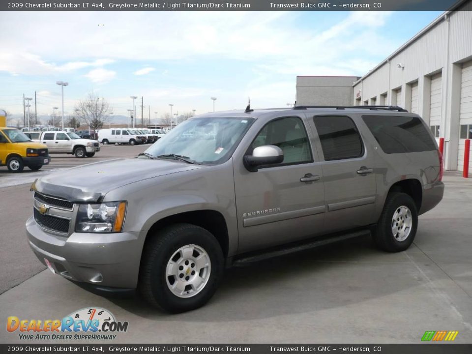 2009 Chevrolet Suburban LT 4x4 Greystone Metallic / Light Titanium/Dark Titanium Photo #3