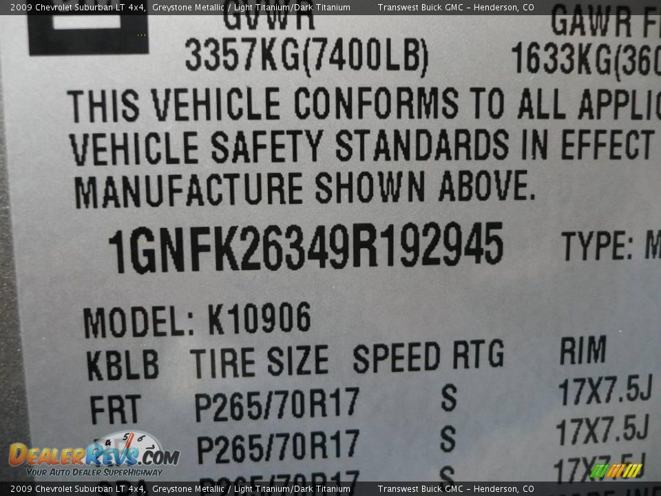 2009 Chevrolet Suburban LT 4x4 Greystone Metallic / Light Titanium/Dark Titanium Photo #25
