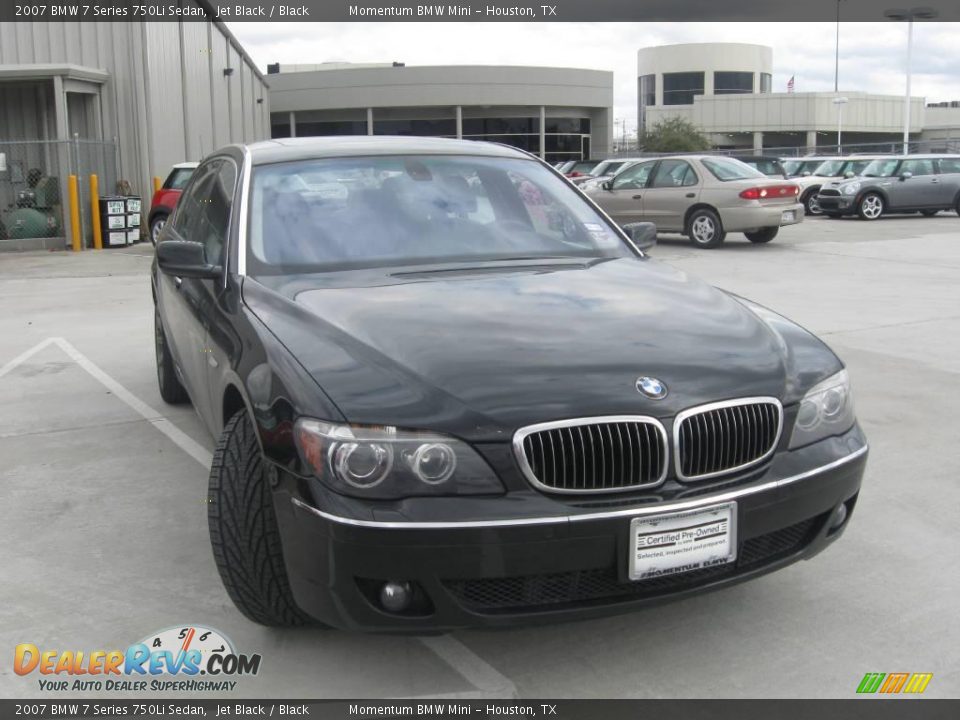 2007 BMW 7 Series 750Li Sedan Jet Black / Black Photo #2