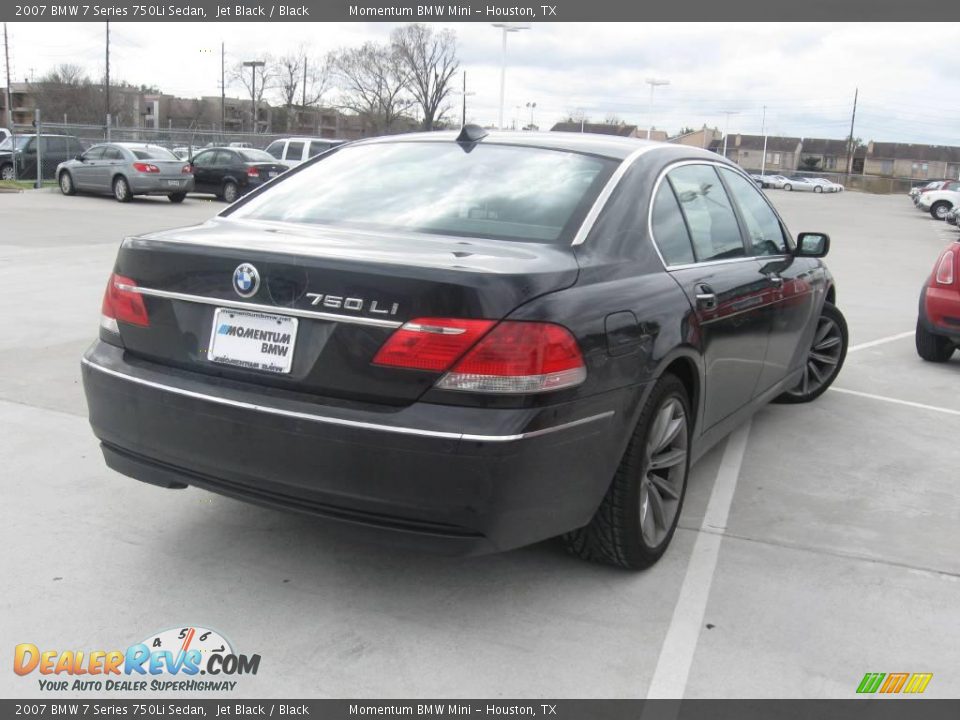 2007 BMW 7 Series 750Li Sedan Jet Black / Black Photo #3