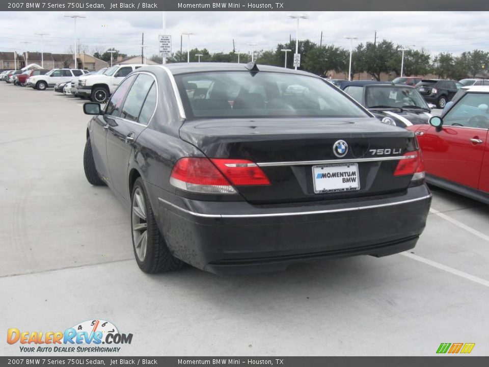 2007 BMW 7 Series 750Li Sedan Jet Black / Black Photo #4