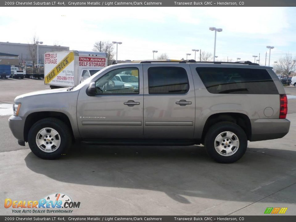 2009 Chevrolet Suburban LT 4x4 Greystone Metallic / Light Cashmere/Dark Cashmere Photo #4