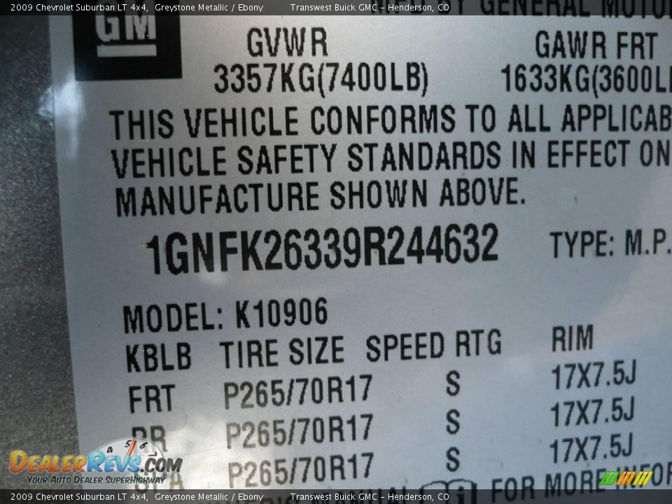 2009 Chevrolet Suburban LT 4x4 Greystone Metallic / Ebony Photo #24