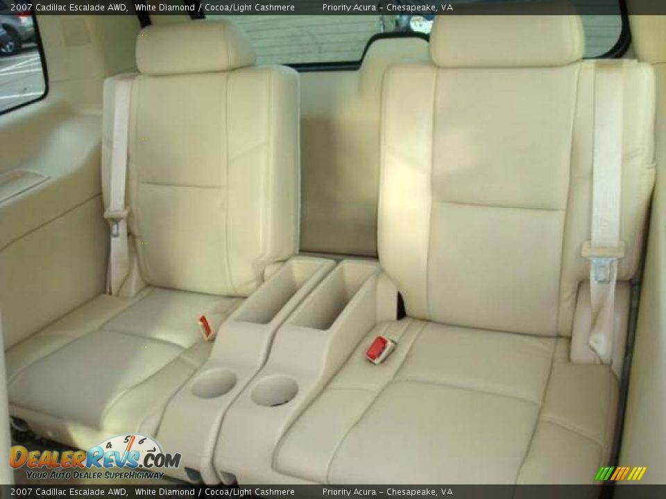 2007 Cadillac Escalade AWD White Diamond / Cocoa/Light Cashmere Photo #13
