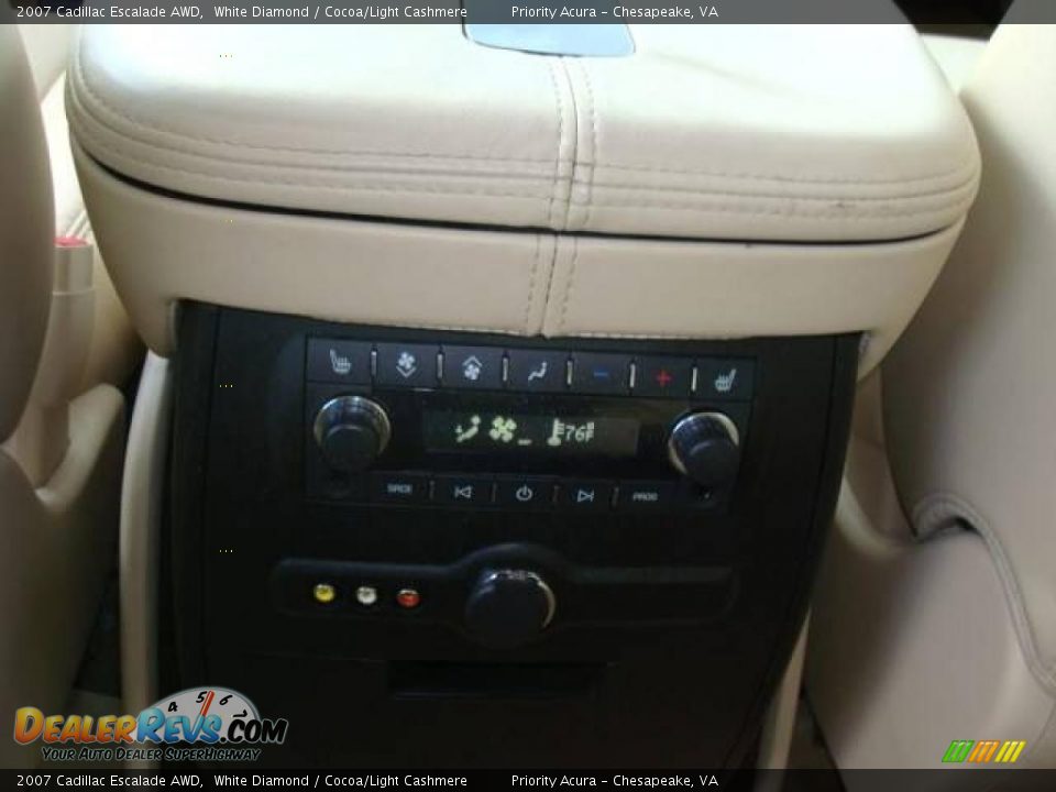 2007 Cadillac Escalade AWD White Diamond / Cocoa/Light Cashmere Photo #14