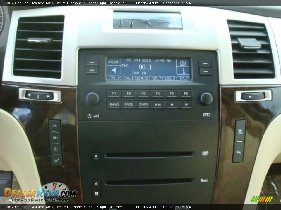 2007 Cadillac Escalade AWD White Diamond / Cocoa/Light Cashmere Photo #20