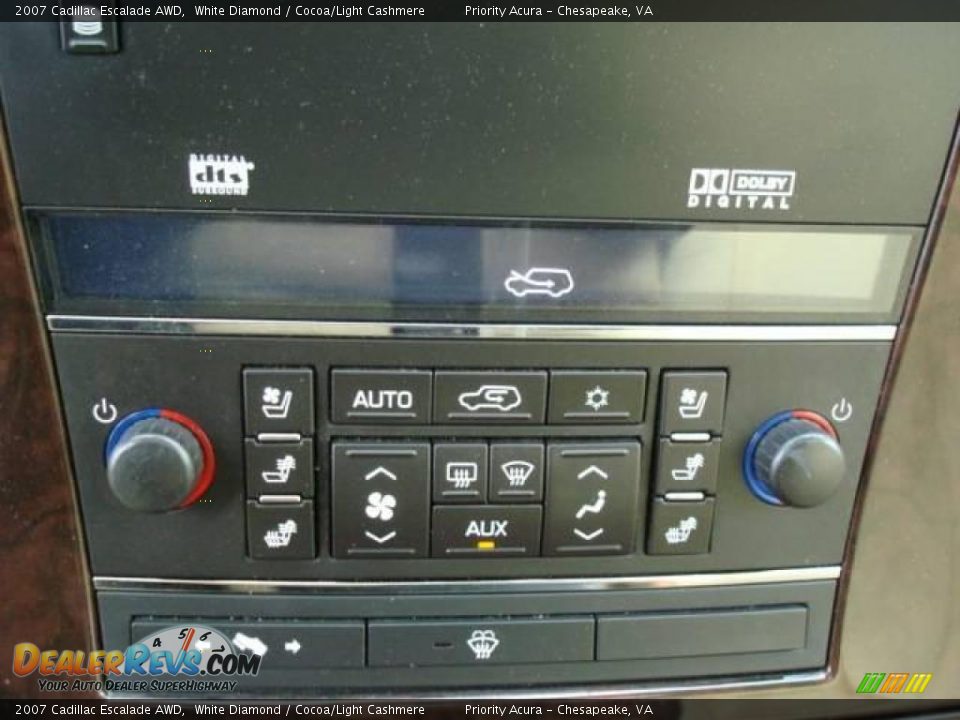 2007 Cadillac Escalade AWD White Diamond / Cocoa/Light Cashmere Photo #24