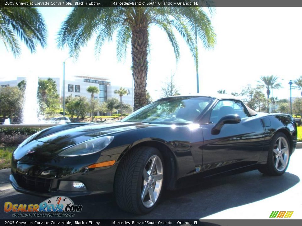 2005 Chevrolet Corvette Convertible Black / Ebony Photo #2