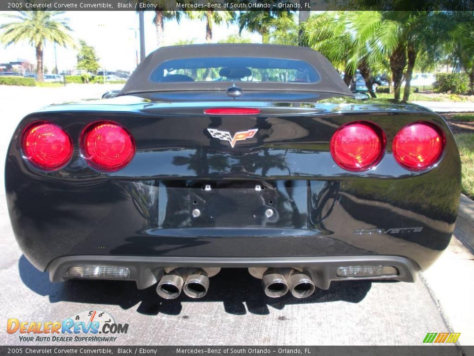 2005 Chevrolet Corvette Convertible Black / Ebony Photo #7
