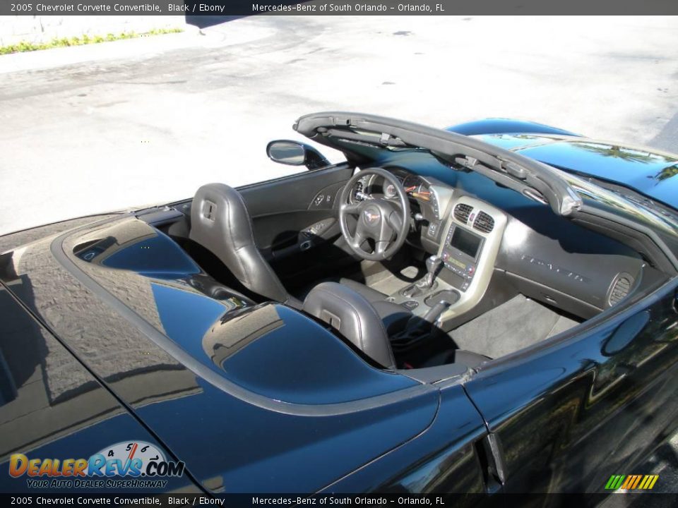 2005 Chevrolet Corvette Convertible Black / Ebony Photo #11