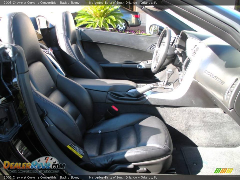 2005 Chevrolet Corvette Convertible Black / Ebony Photo #18