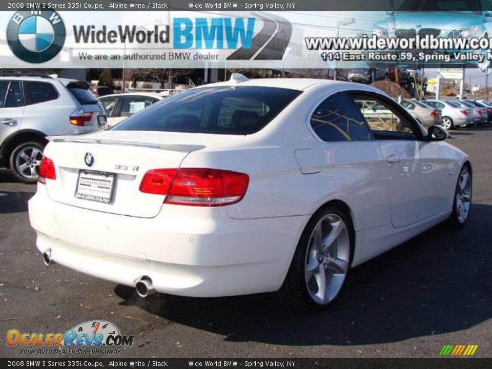 2008 BMW 3 Series 335i Coupe Alpine White / Black Photo #4