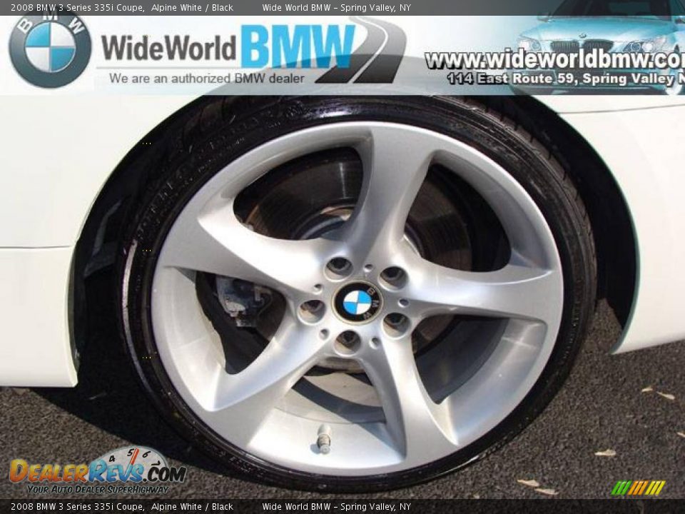 2008 BMW 3 Series 335i Coupe Alpine White / Black Photo #6