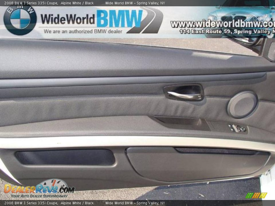 2008 BMW 3 Series 335i Coupe Alpine White / Black Photo #7