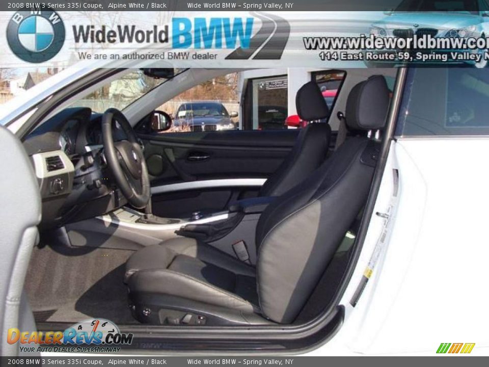 2008 BMW 3 Series 335i Coupe Alpine White / Black Photo #8