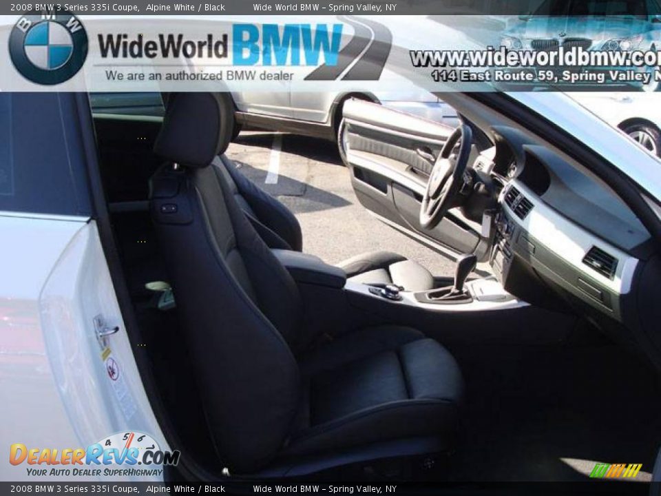 2008 BMW 3 Series 335i Coupe Alpine White / Black Photo #9