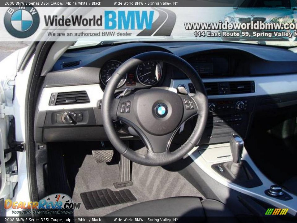 2008 BMW 3 Series 335i Coupe Alpine White / Black Photo #11
