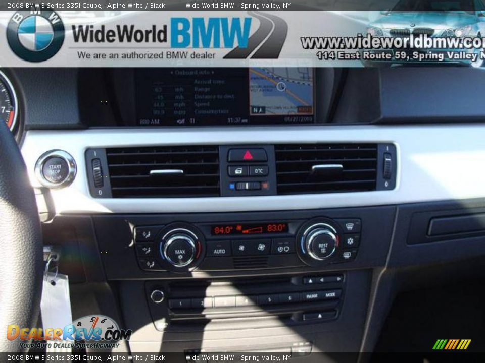 2008 BMW 3 Series 335i Coupe Alpine White / Black Photo #12