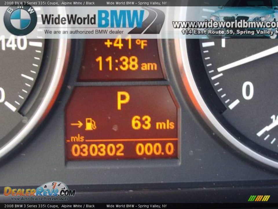 2008 BMW 3 Series 335i Coupe Alpine White / Black Photo #14