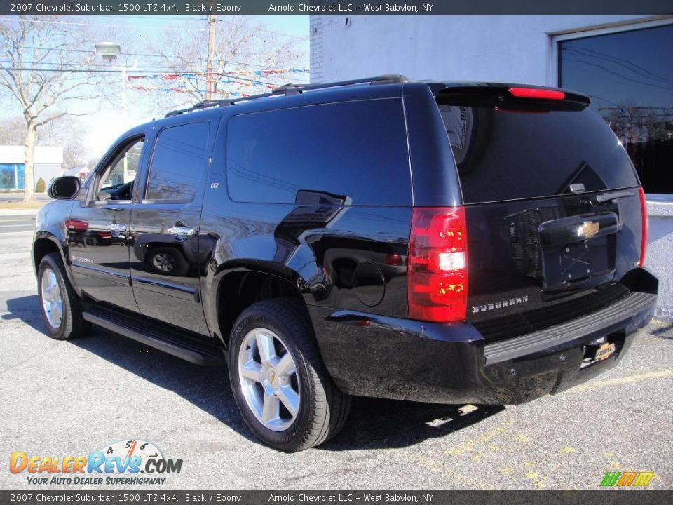 2007 Chevrolet Suburban 1500 LTZ 4x4 Black / Ebony Photo #4