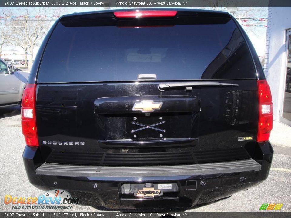 2007 Chevrolet Suburban 1500 LTZ 4x4 Black / Ebony Photo #5