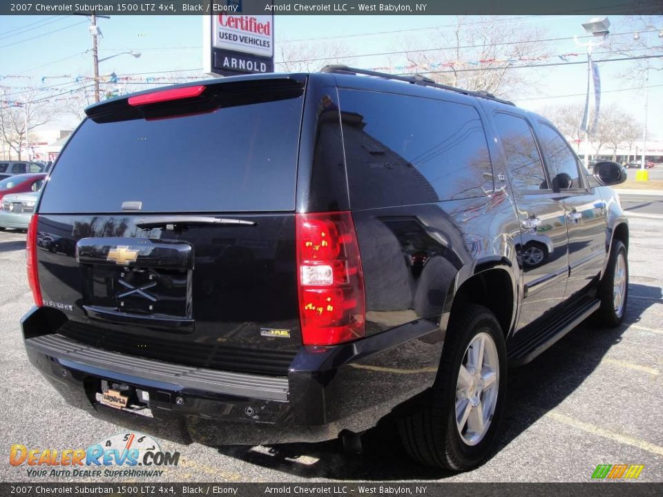 2007 Chevrolet Suburban 1500 LTZ 4x4 Black / Ebony Photo #6
