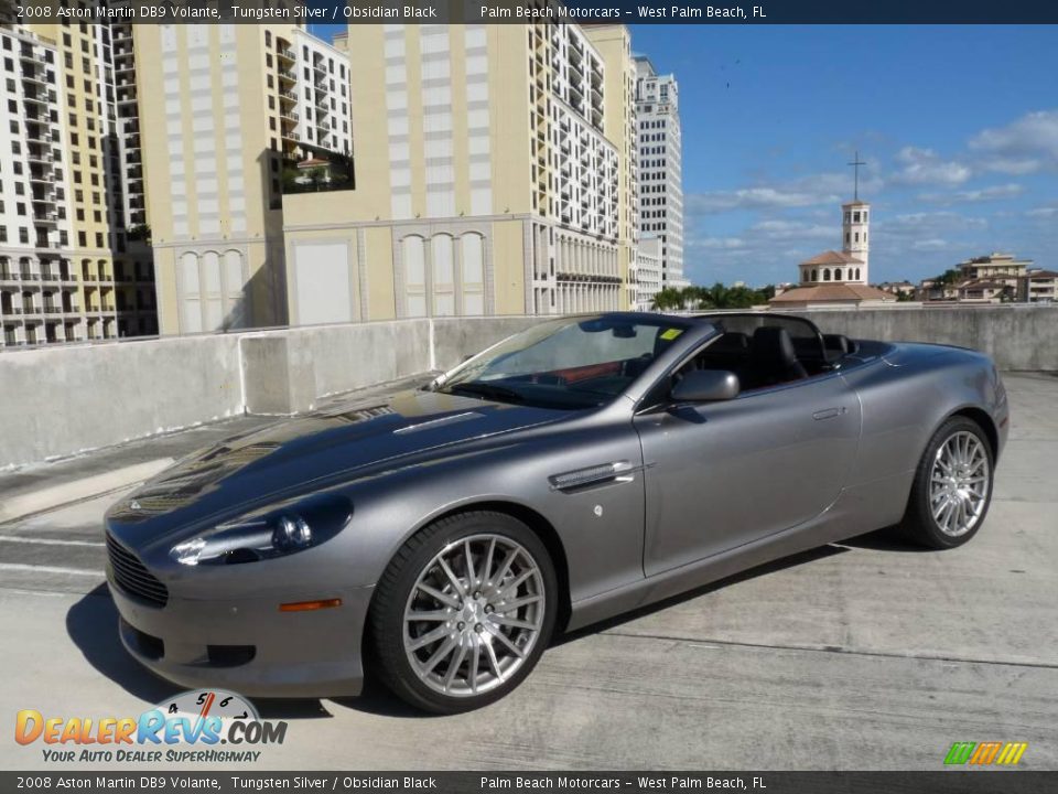 2008 Aston Martin DB9 Volante Tungsten Silver / Obsidian Black Photo #1