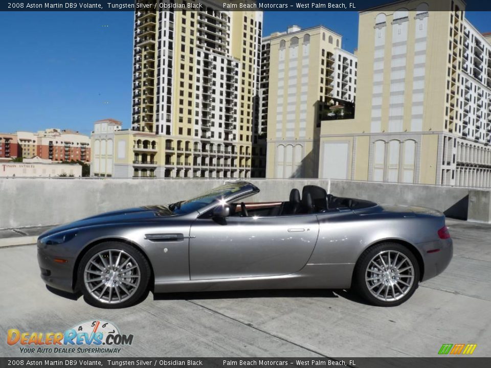 2008 Aston Martin DB9 Volante Tungsten Silver / Obsidian Black Photo #3