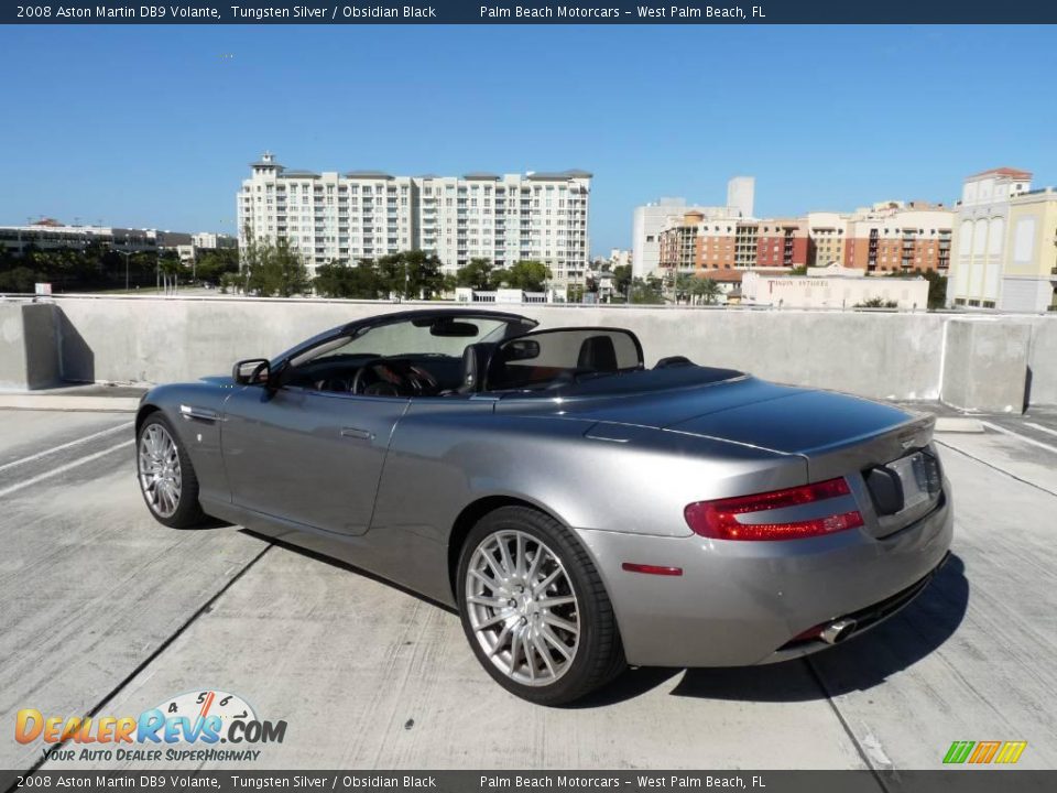 2008 Aston Martin DB9 Volante Tungsten Silver / Obsidian Black Photo #4