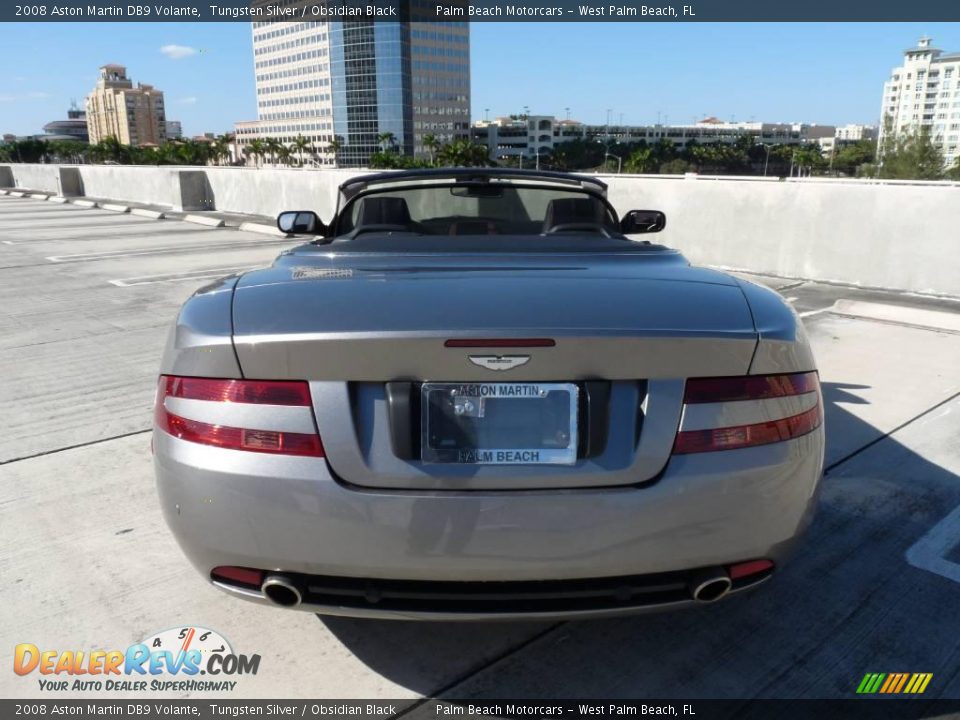 2008 Aston Martin DB9 Volante Tungsten Silver / Obsidian Black Photo #5