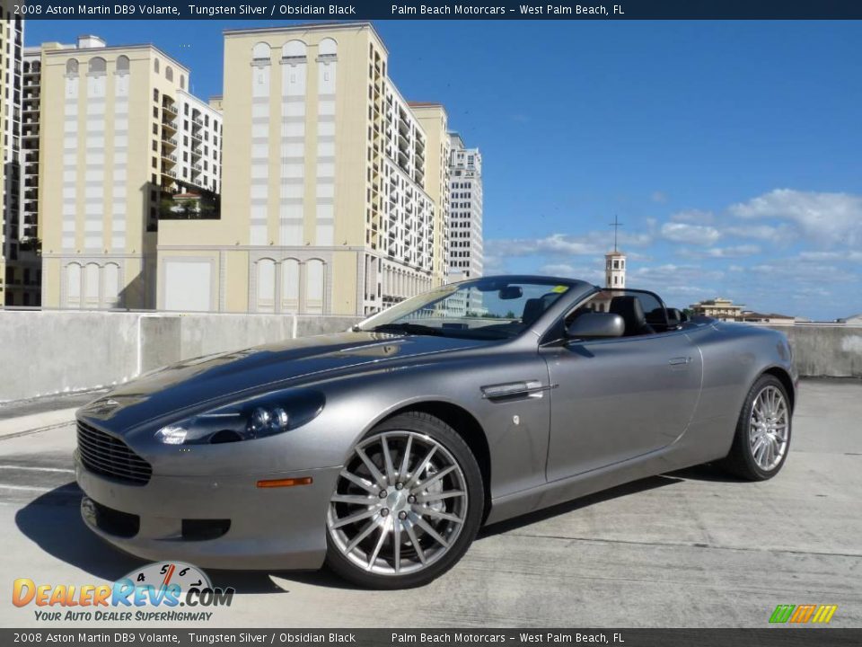 2008 Aston Martin DB9 Volante Tungsten Silver / Obsidian Black Photo #6
