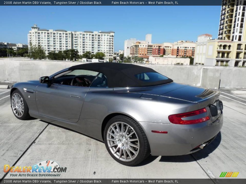 2008 Aston Martin DB9 Volante Tungsten Silver / Obsidian Black Photo #9