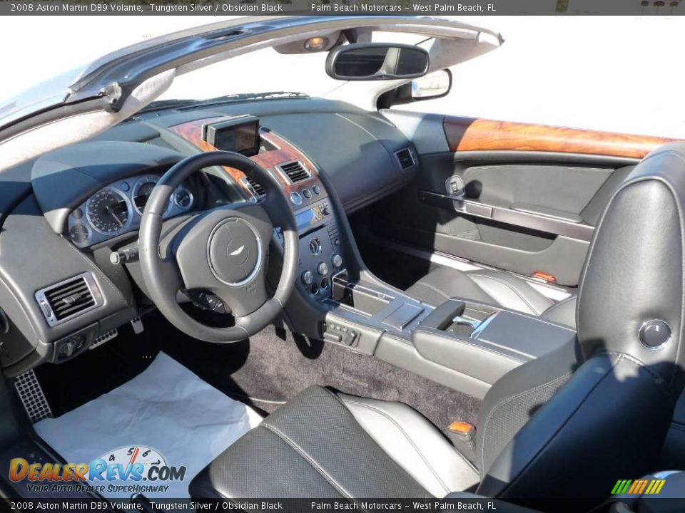2008 Aston Martin DB9 Volante Tungsten Silver / Obsidian Black Photo #10