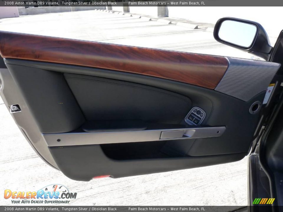2008 Aston Martin DB9 Volante Tungsten Silver / Obsidian Black Photo #11