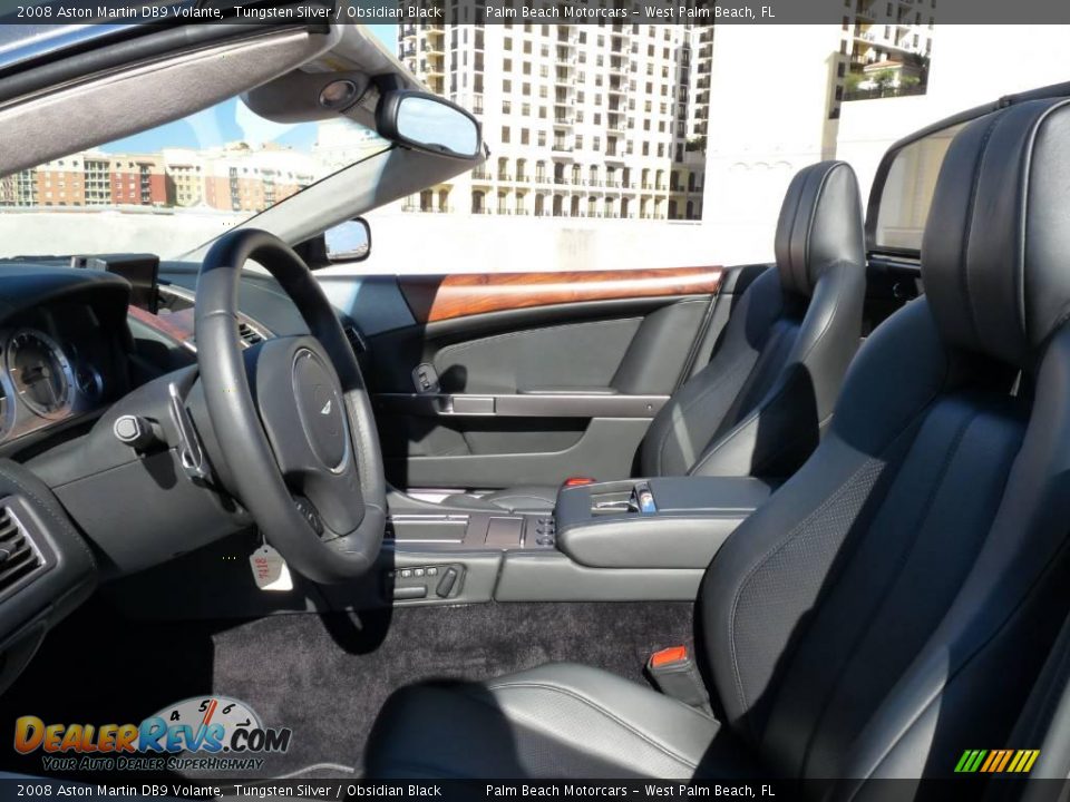 2008 Aston Martin DB9 Volante Tungsten Silver / Obsidian Black Photo #12