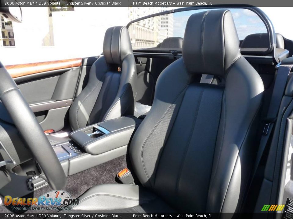 2008 Aston Martin DB9 Volante Tungsten Silver / Obsidian Black Photo #13